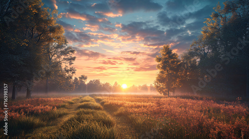 A beautiful morning paysage of the naure © Alin