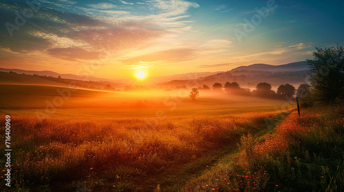 A beautiful morning paysage of the naure © Alin