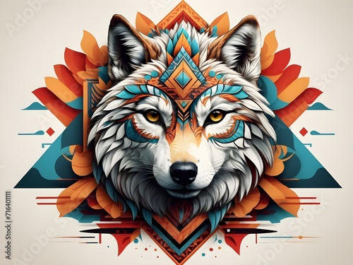 wolf head illustration