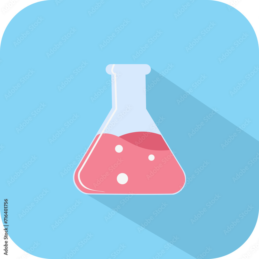 Square Science Tube Icon Square Science Tube Icon