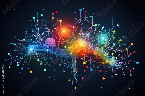 Brain puzzle, captivating jigsaw multicolored cognition. Neurotransmitter, brain network plasticity, learning strategie. Spatial orientation occipital bone, longterm depression (LTD) enigmatic pattern © Leo