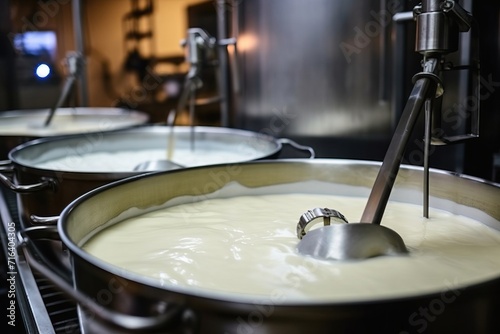 Modern Dairy Factory: Process of Making Dairy Products Pasteurization