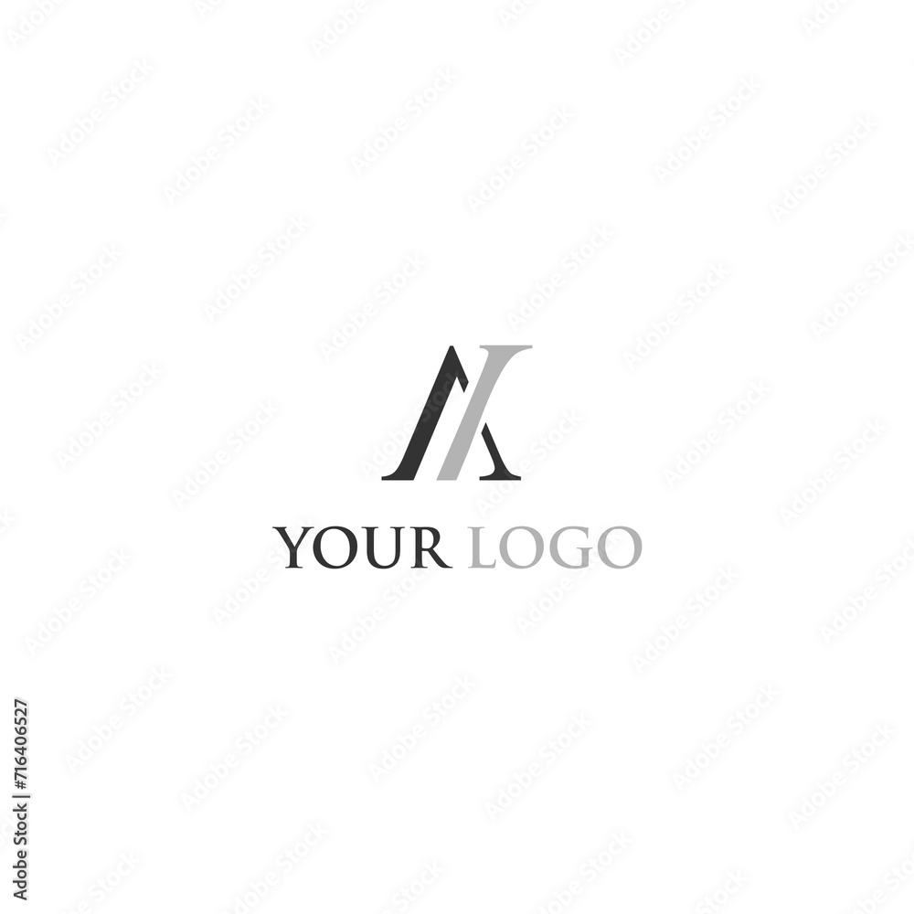 minimalist A and K monograms for financial accounting companies and modern offices minimalist A and K monograms for financial accounting companies and modern offices