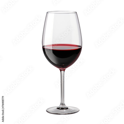 Glass of Malbec wine  isolated on transparency background PNG