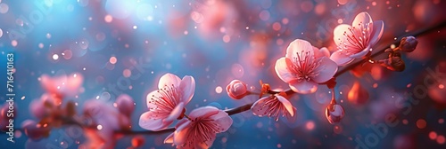 Image Spring Almond Blossoms Tree Over, Banner Image For Website, Background, Desktop Wallpaper © Pic Hub
