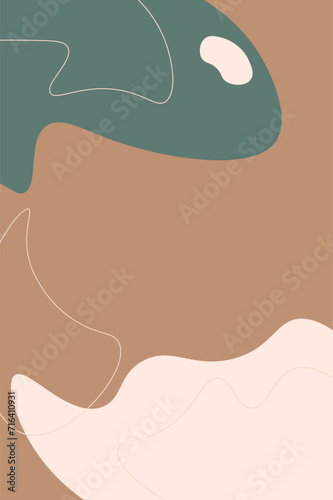 abstract background, design with liquid shape, flat design