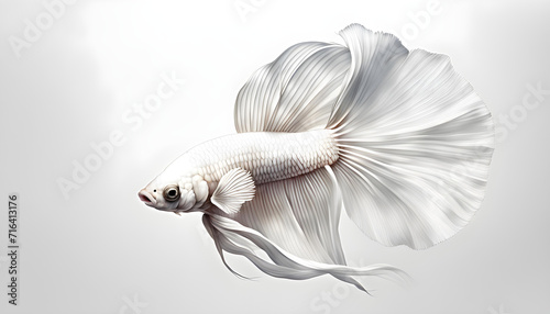 Isolate Beautiful Betta Fish © MondSTUDIO
