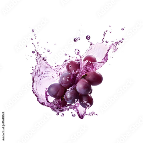 grapes in splash