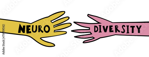 Human mind and experience diversity. Neurodiversity, autism acceptance.