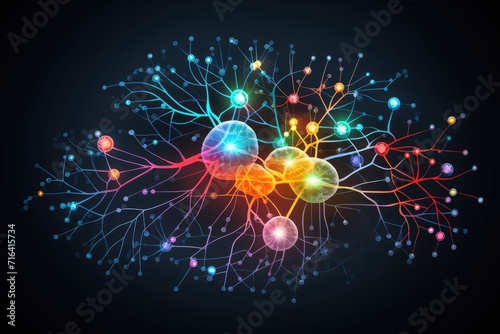 Colorful emotional brain harmonizes subcortical networks mind learning efficiency. Amidst cognitive resonance resource management growth mindset. Emotional expression gamma wave neural communication © Leo
