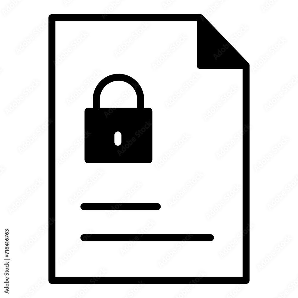 Ai bot Documents solid glyph icon Ai bot Documents solid glyph icon