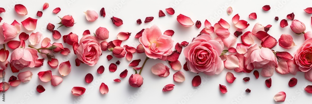 Rose Petals Wild Orchid Flowers, Banner Image For Website, Background, Desktop Wallpaper