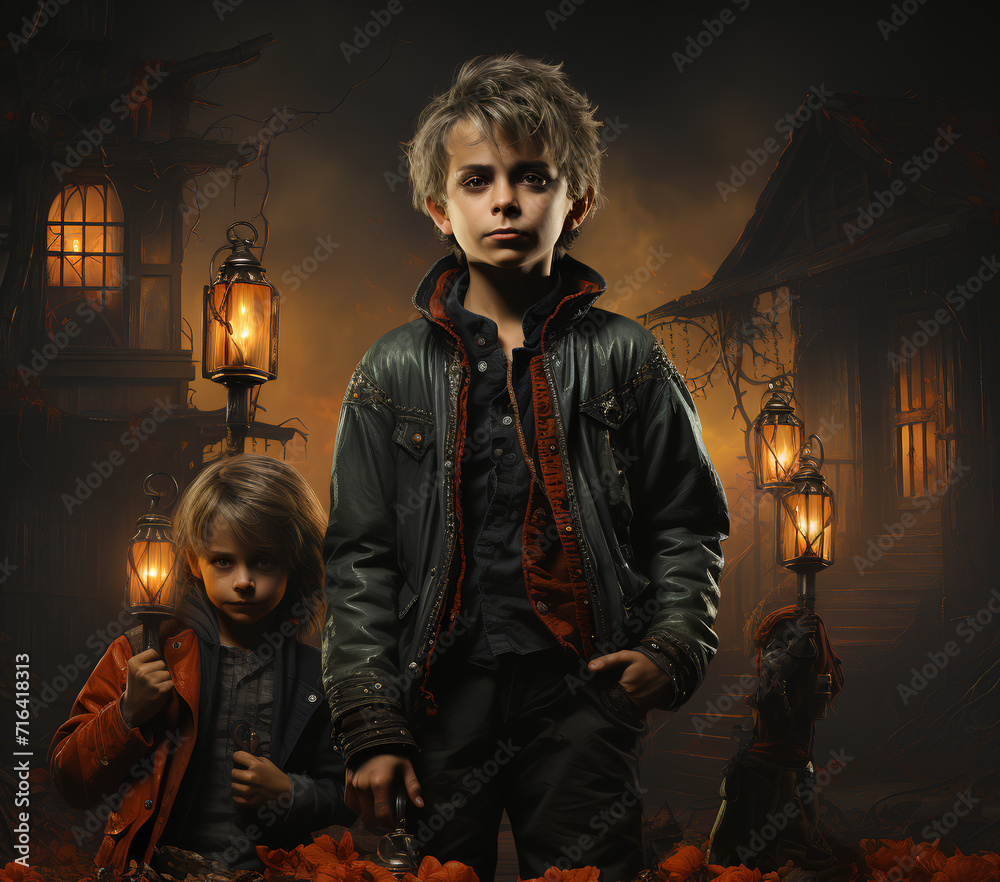 The Lost Boy in Halloween Theme