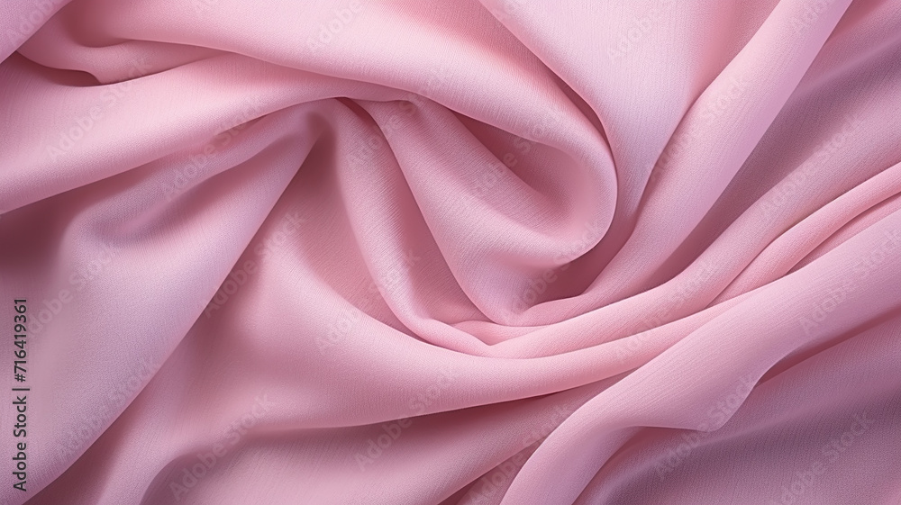 Fototapeta premium Pink texture knitted fabric, fiber background cozy style