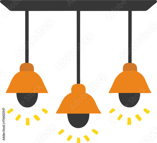 Illustration of a ceiling lamp