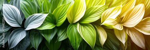 Various Varieties Hosta Leaves  Banner Image For Website  Background  Desktop Wallpaper