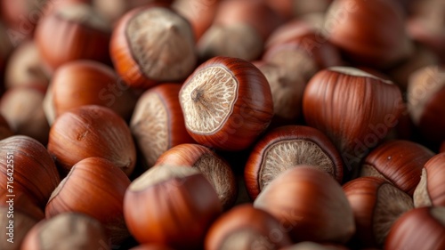 Close up of Hazelnuts 