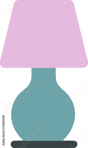 The illustration shows a simple design table lamp.
