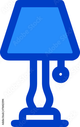 The illustration shows a simple design table lamp.