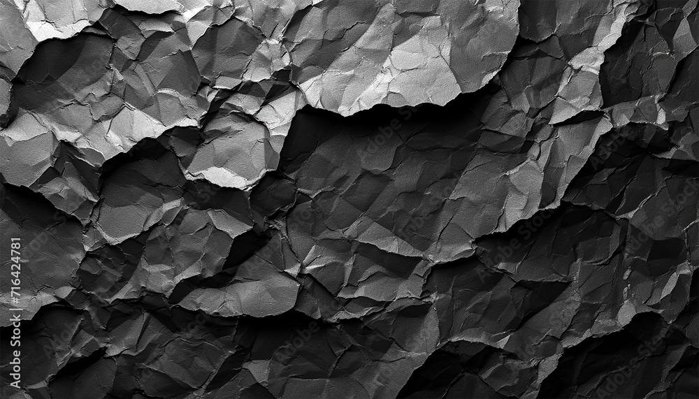 Crumpled black paper background texture. Closeup crumpled dark grey or black paper texture background.Dark ,black paper sheet board with space for text ,pattern or abstract design backdrop. Crumpled black paper background texture. Closeup crumpled dark grey or black paper texture background.Dark ,black paper sheet board with space for text ,pattern or abstract design backdrop.