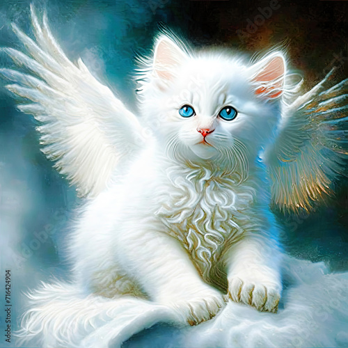 Angora Kitten Angel photo