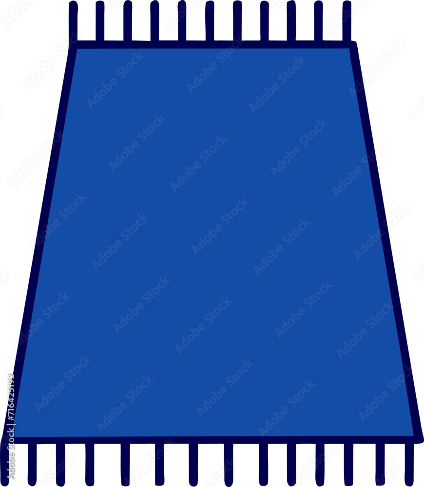 Illustration of a simple design rug.