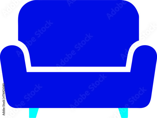 The illustration shows a simple sofa design.