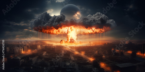 Nuclear bombing of a huge city,