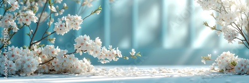  Beautiful Flowers Composition Spring Minimal, Banner Image For Website, Background, Desktop Wallpaper
