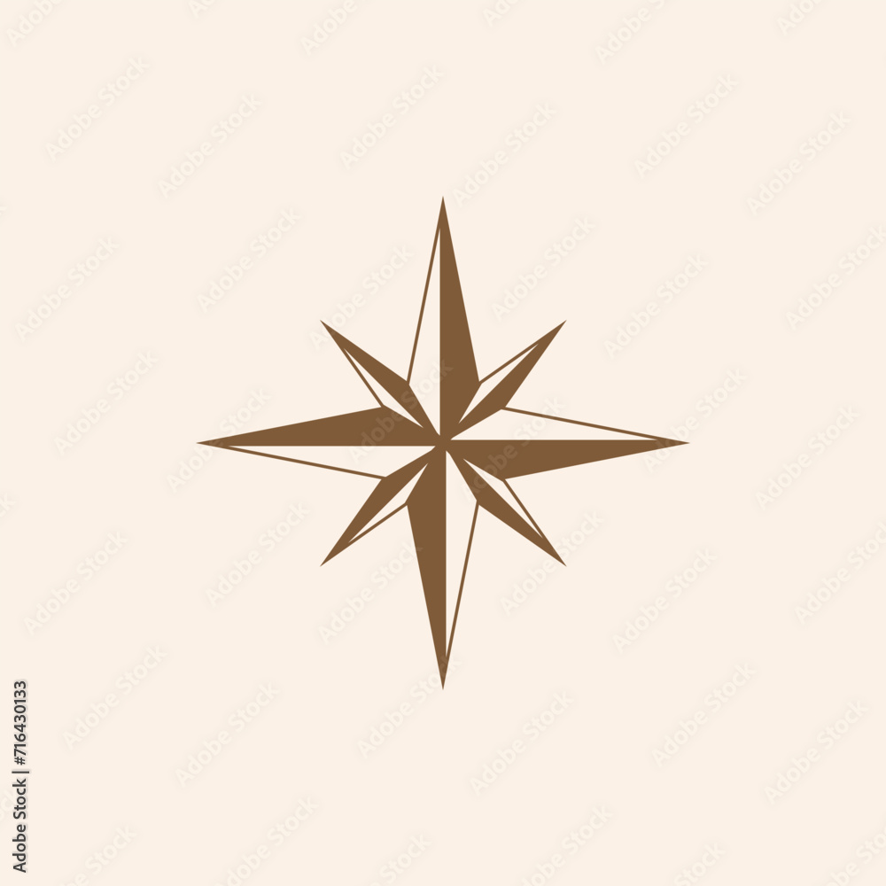 Nautical Compass Rose with Rope Compass Logo Design
Nautical Compass Rose with Rope Compass Logo Design