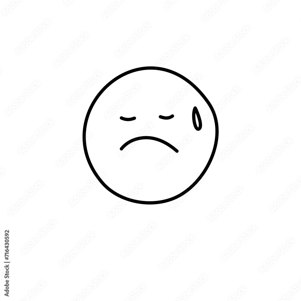 Fototapeta premium Doodle emoticon