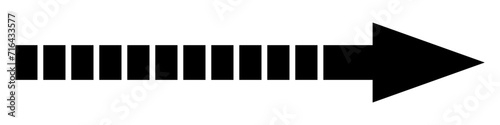 Straight long vector arrow icon