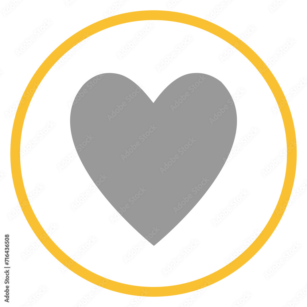 Button grau orange mit Herz Icon: Liebe oder Dating Button grau orange mit Herz Icon: Liebe oder Dating