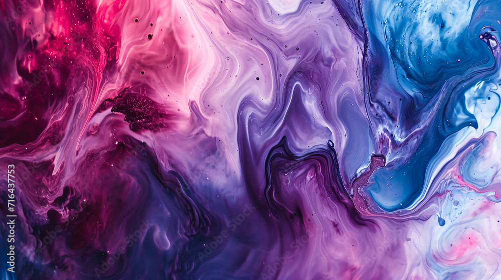 Beautiful abstraction of liquid paints