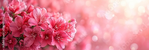  Flower Bouquet Pink Alstroemeria Banner Panorami, Banner Image For Website, Background, Desktop Wallpaper photo