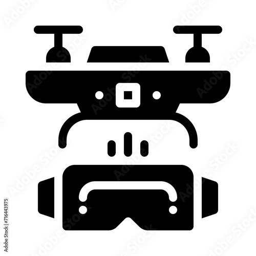 virtual reality glyph icon