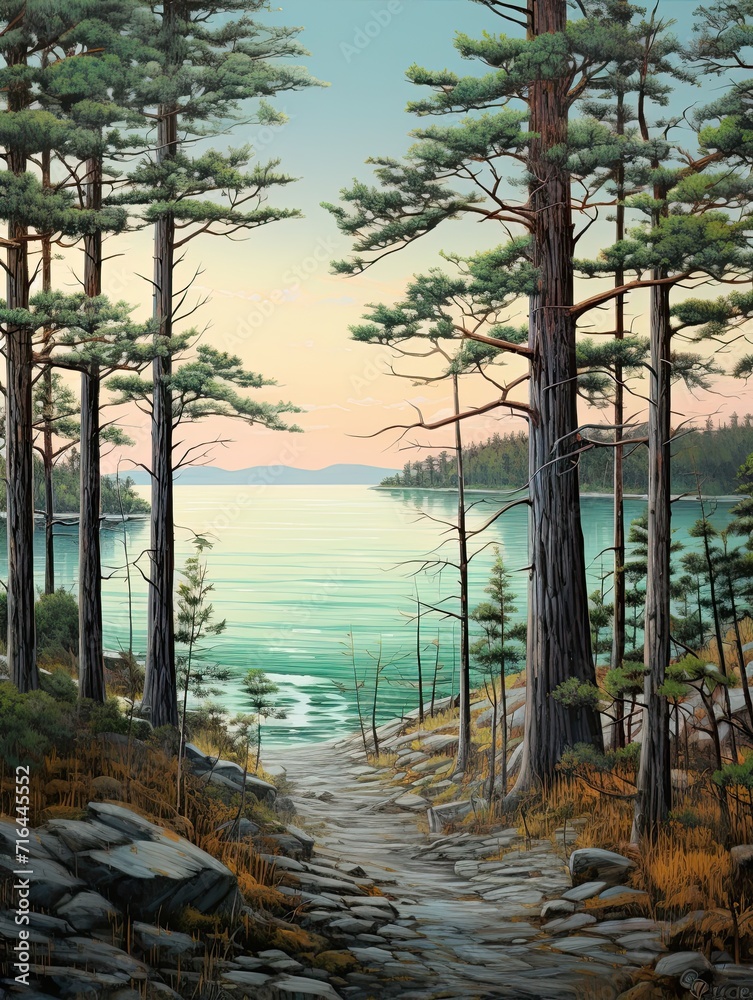 Whispering Pine Forests: Serene Isles of Pines on Shores