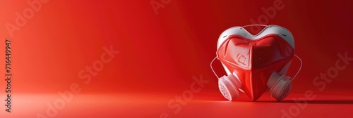  Respiratory Protection Mask Shape Heart, Banner Image For Website, Background, Desktop Wallpaper