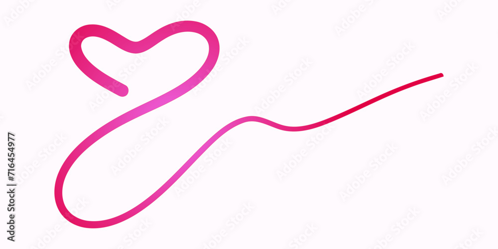pink hand drawn symbol of heart, expressing love pink hand drawn symbol of heart, expressing love