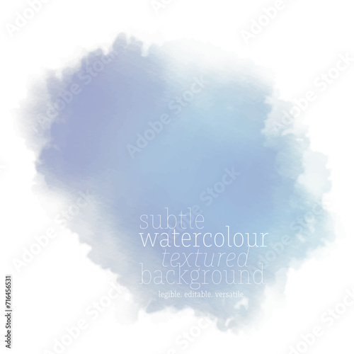 Subtle Watercolor Textured Background With Soothing Blue Hues and Soft Edges