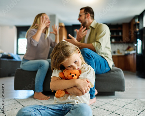child mother family problem father woman conflict girl arguing adult daughter fighting anger sad man parent childhood home fight sadness angry divorce photo