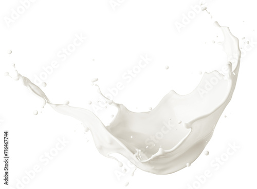 Curve milk splash isolated © phive2015