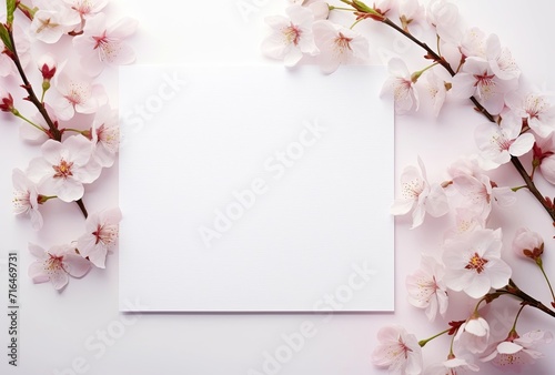 International Women's Day blank white paper sheet for greeting text