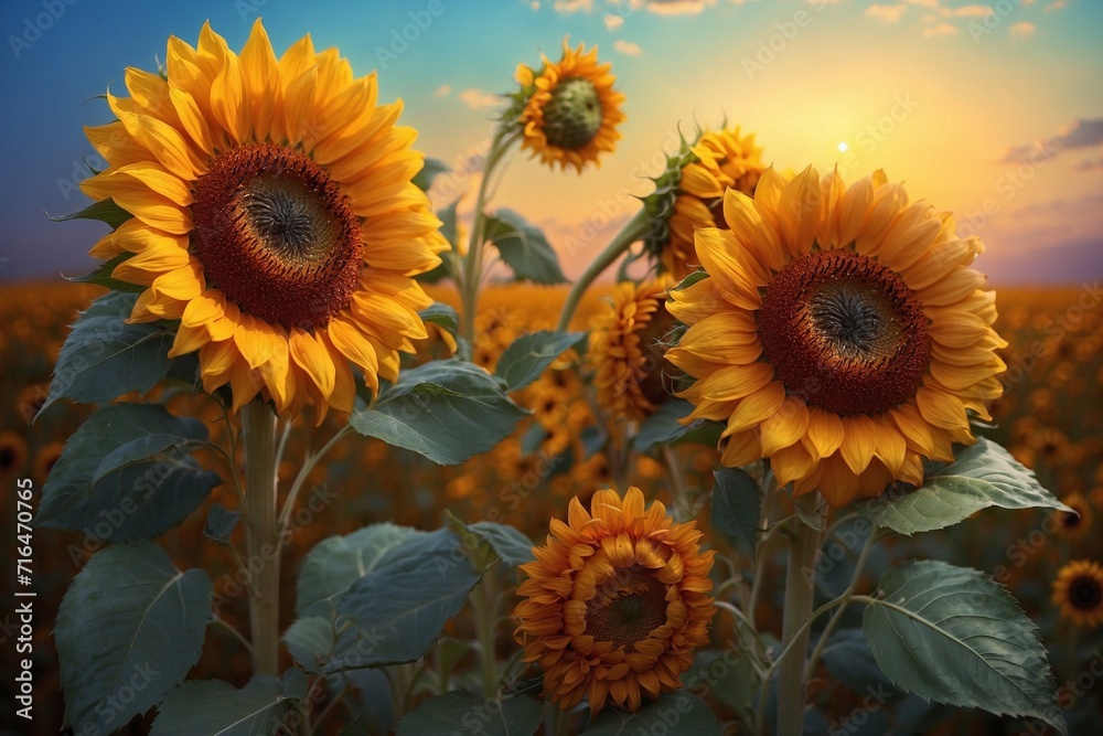 sunflowers in the field sunflowers in the field