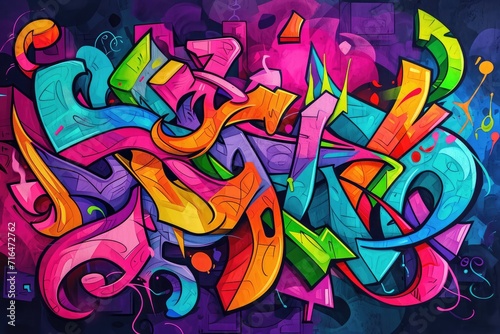 Kaleidoscopic Visions: A Riot of Color in Urban Graffiti © Igor