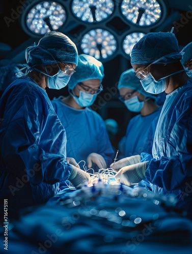 Plakat w ramie surgeons in operation