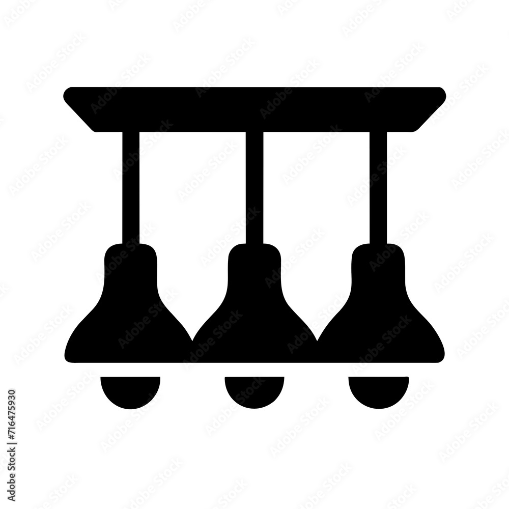 Obraz premium Illustration of a ceiling lamp