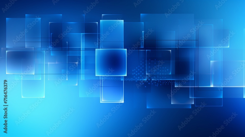 3D Technology dark blue background