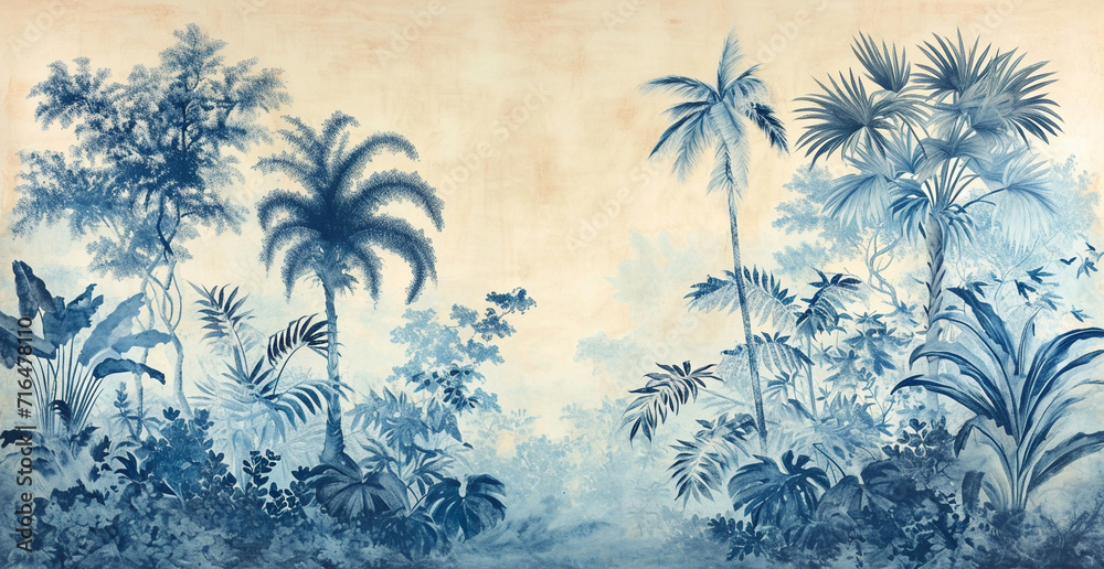 background with palms
