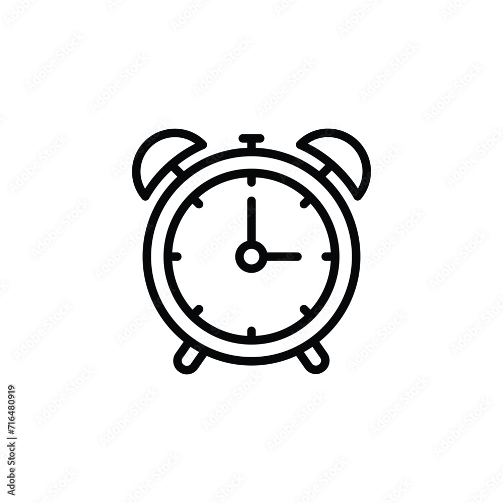 Obraz premium Alarm clock vector icon